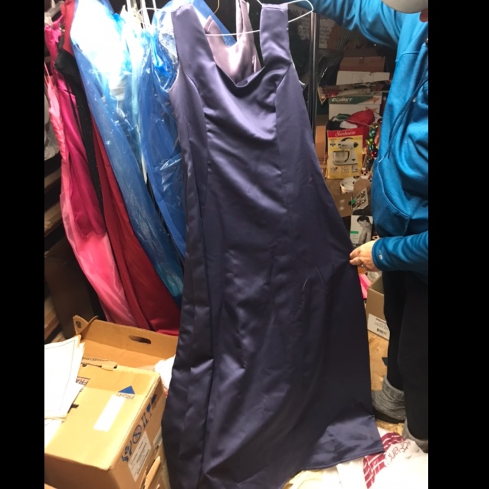 Custom made satin dress